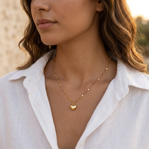 Collana Cuore Mio indossata